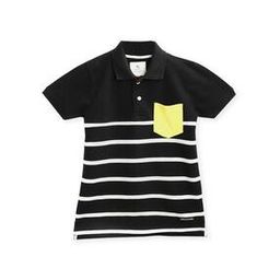 cherry crumble by nitt hyman Striped Polo T-shirt with Patch Pocket-picture-40