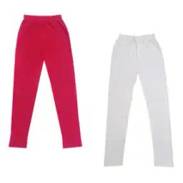 Pack of 2 Leggings with Elasticated Waist-image-94