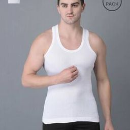 Men Pack of 2 Combed Cotton Vests-34