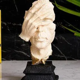Man Hand On Face Handcrafted Showpiece-image-57