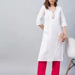Women Embroidered Straight Kurta-image-26