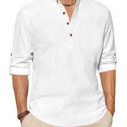 Men Regular Fit Short Kurta with Mandarin Collar-picture-14