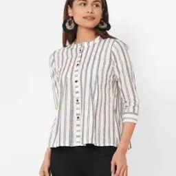 Striped Printed Regular Relaxed Fit Shirt-picture-1
