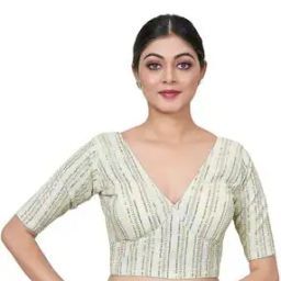 Embroidered Back Open Blouse-picture-13