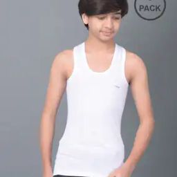 Pack of 3 Boy Sleeveless Scoop-Neck Vests-picture-12