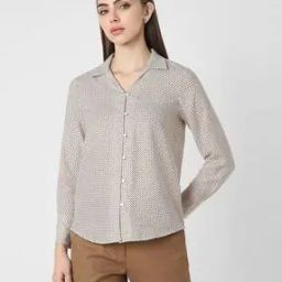 Spread Collar Shirt with Full Sleeves-image-11