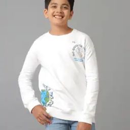 Boys Typographic Print Regular Fit Sweatshirt-41