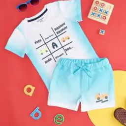 pantaloons baby Cotton Graphic T-shirt And Short Set   -picture-12