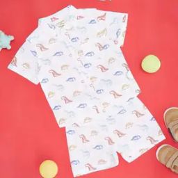 Cotton Graphic Shirt And Short Sets-image-80
