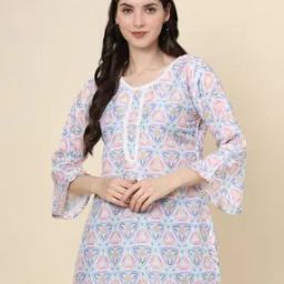 Women Geometric Print Relaxed Fit Tunic-image-59