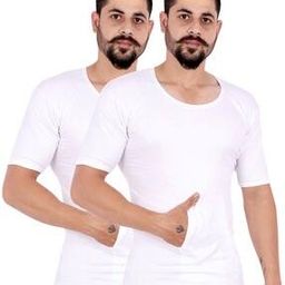 Men Pack of 2 Half-Sleeve Vest-image-28