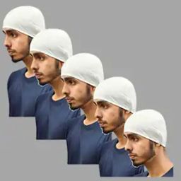Men Pack of 5 Skull Cap-image-72