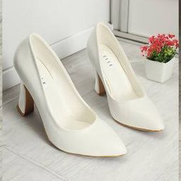 Women Pointed-Toe Chunky-Heeled Pumps-image-12