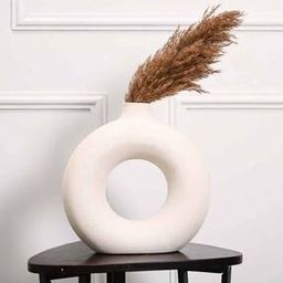 Set of 2 Ceramic Donut Vases-34