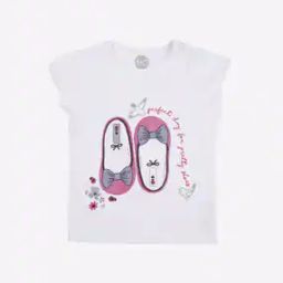 Pretty Shoes Print Crew-Neck T-shirt-28