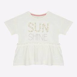Typographic Print Peplum Top-image-30