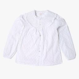 Micro Print Button-Down Top-picture-1
