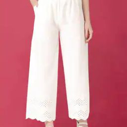 Women Floral Embroidered Palazzos-image-86