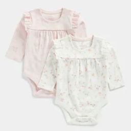 Pack of 2 My First Little Mouse Floral Print Bodysuits-picture-7