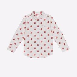 Novelty Print Shirt with Welt Pocket-image-33