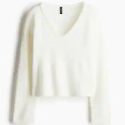 Women Fine-Knit V-Neck Jumper-image-83