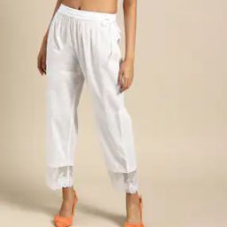 Women Embroidered Relaxed Fit Pants-image-46