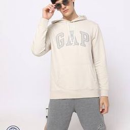 Brand Embroidered Regular Fit Hoodie-image-94