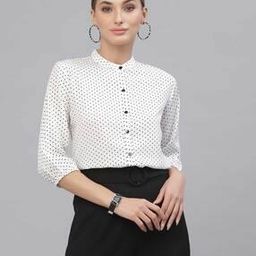 Micro Print Mandarin-Collar Shirt-picture-16