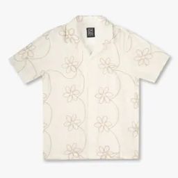 Boys Embroidered Regular Fit Cotton Resort Shirt-picture-30