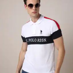 Brand Print Slim Fit Polo T-Shirt-image-37