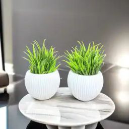 Set of 2 Ava Pots with Artificial Fern Plant-19