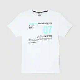 Boys Typographic Print Regular Fit Round-Neck T-Shirt-picture-46