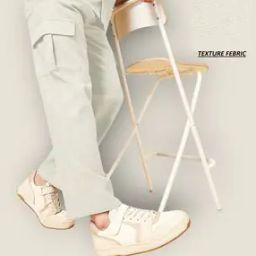 Men Patterned Straight Cargo Track Pants-image-81