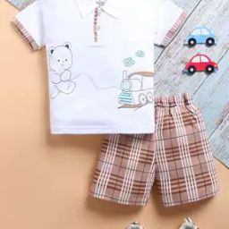 Boys Printed Shorts & T-Shirt Set-image-19