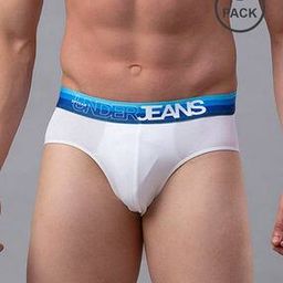 Pack of 2 Briefs with Elasticated Waistband-image-56