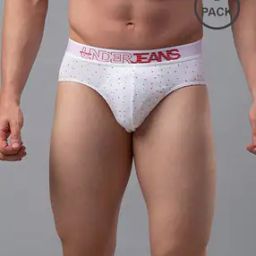 Pack of 2 Micro Print Briefs with Elasticated Waistband-image-73