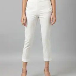 Women Slim Fit Pleat-Front Pants-picture-13