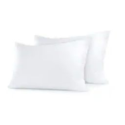 Set of 2 Striped Microfiber Pillows-33