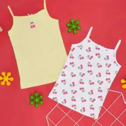 Girls Pack of 2 Graphic Print Cotton Slip-image-71