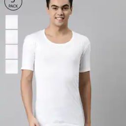 Pack of 5 Round-Neck Vests-image-79