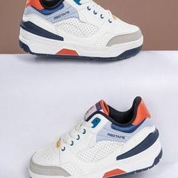 Men Knitted Lace-Fastening Sneakers with Round Toes-29