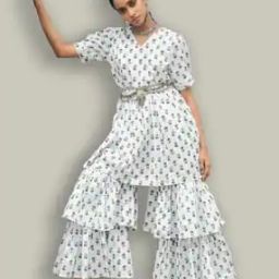 Floral Print Cotton Suit Set-image-57