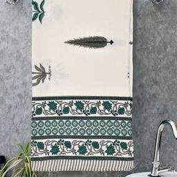 Leaf Print Cotton Bath Towel-22