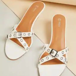 Heeled Sandals with PU Upper-image-46