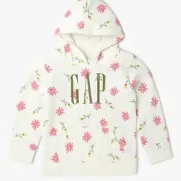 Girls Floral Print Regular Fit Hoodie-image-27