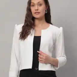 Women Regular Fit Shrug Front Open Closure-45