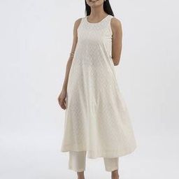 Self-Design A-Line Kurta-image-18