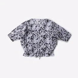 Printed Top with Elasticated Hem-image-19