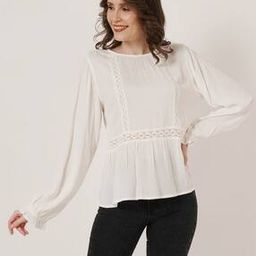 Round-Neck Top with Bell Sleeves-image-25