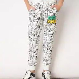 Printed Joggers with Drawstring Waist-5